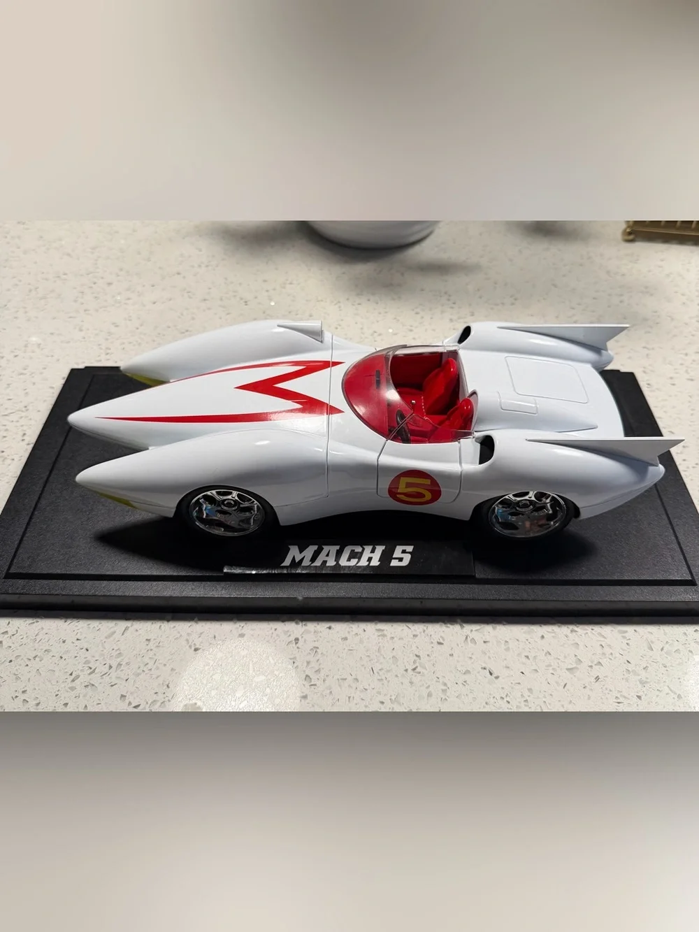 2008 Jada Toys Speed Racer Mach 5 1:18 Diecast Model Car #91879 White